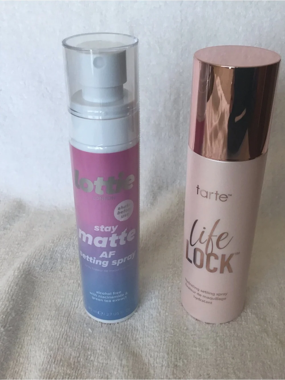 Bundle NEW TARTE Life Lock Full Size NIB plus Lottie Stay Matte sealed sprays